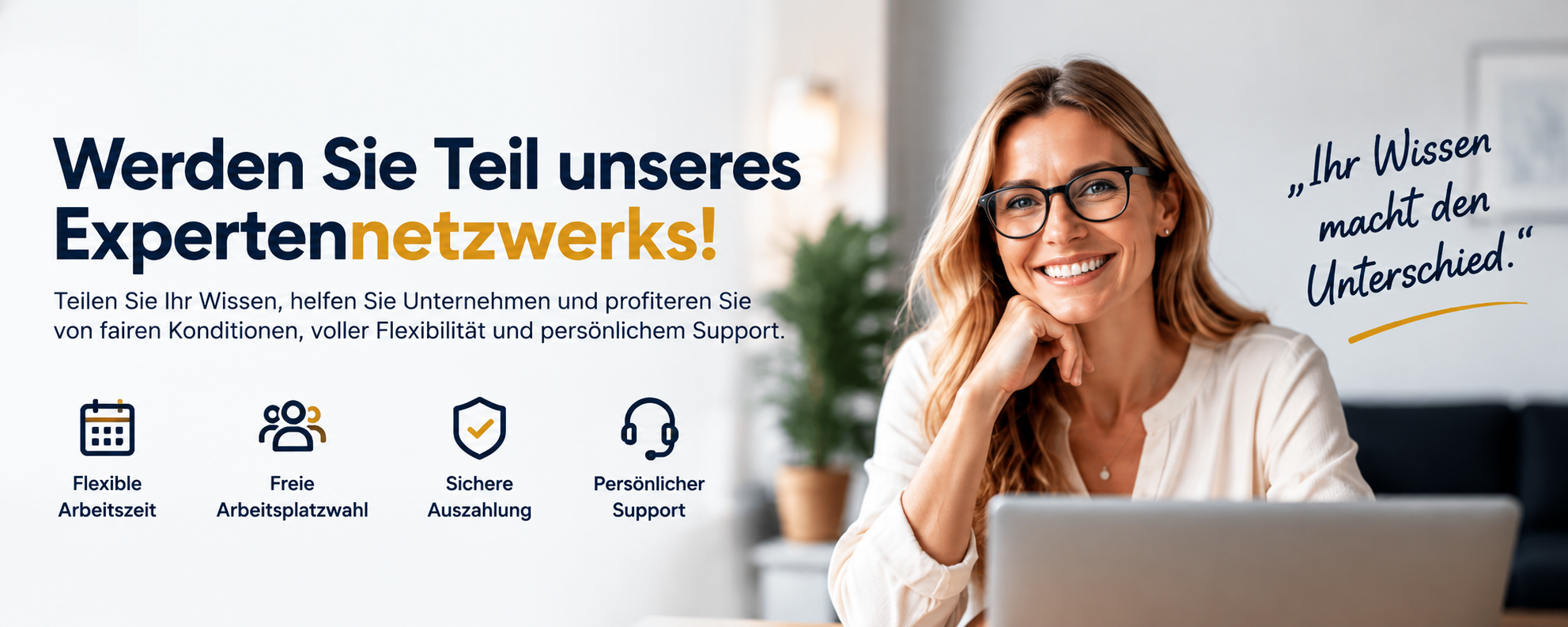 Werden Sie Teil unseres Expertennetzwerks